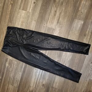 MISS SELFRIDGE | Black Faux Leather Leggings